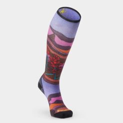 Alternative view of Smartwool Merino - Women's Ski Floral Field Print Over The Calf Socks