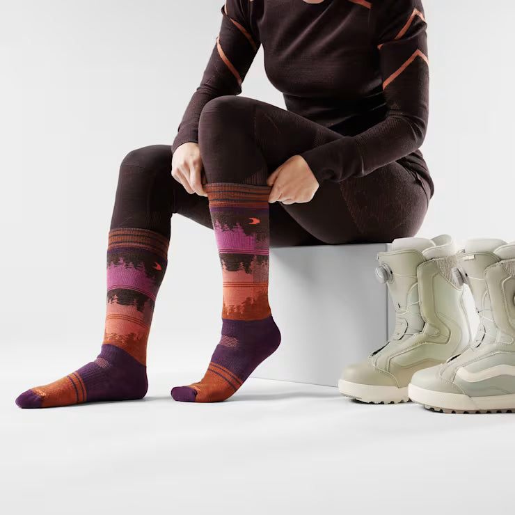 Smartwool Merino - Women's Snowboard Twilight Vista Over The Calf Socks - Image 2