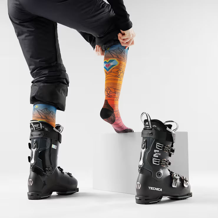 Smartwool Merino - Ski Geo Peaks Print Over The Calf Socks - Image 2