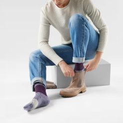 Alternative view of Smartwool Merino - Women's Everyday Color Block Cable Crew Socks