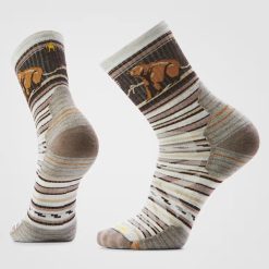 Smartwool Merino - Hike Bear Stripe Mid Crew Socks
