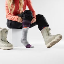 Alternative view of Smartwool Merino - Women's Snowboard Valley Sunset Over The Calf Socks