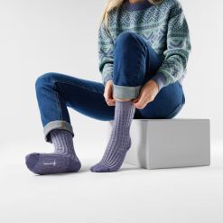 Alternative view of Smartwool Merino - Women's Everyday Cozy Waffle Press Crew Socks