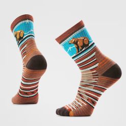 Smartwool Merino - Hike Bear Stripe Mid Crew Socks