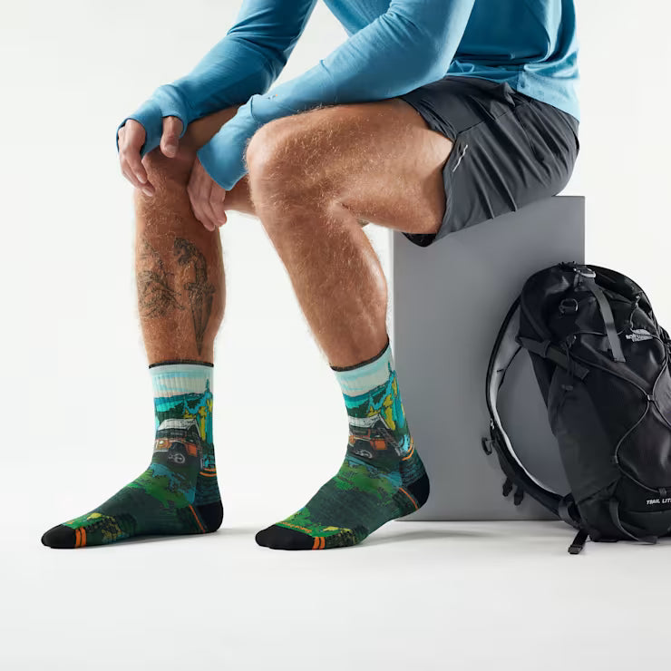 Smartwool Merino - Hike Trail Trekker Print Crew Socks - Image 2