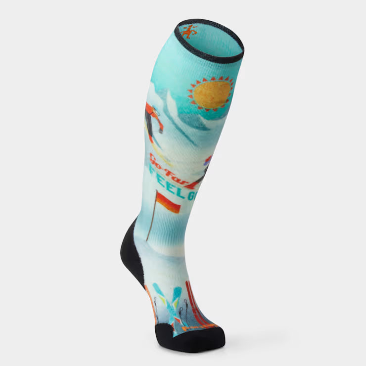 Smartwool Merino - Women's Ski Snow Bunny Print Over The Calf Socks - Image 2
