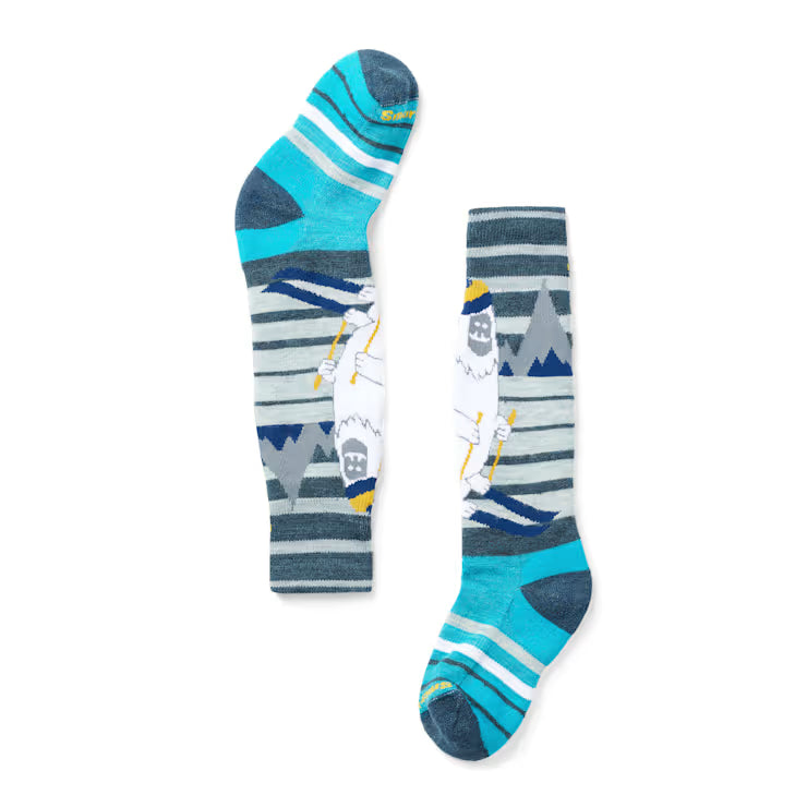 Smartwool Merino - Kids' Wintersport Yeti Pattern Over The Calf Socks - Image 2
