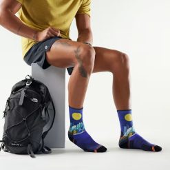 Alternative view of Smartwool Merino - Hike Mountain Myth Print Crew Socks