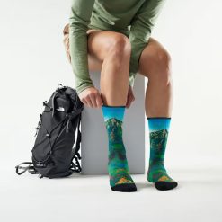 Alternative view of Smartwool Merino - Women??s Hike Mountain Lake Print Crew Socks
