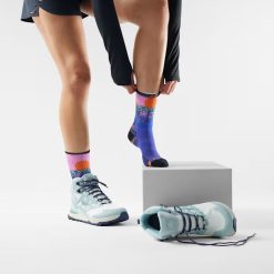 Alternative view of Smartwool Merino - Women??s Hike Mountain Sunrise Print Crew Socks