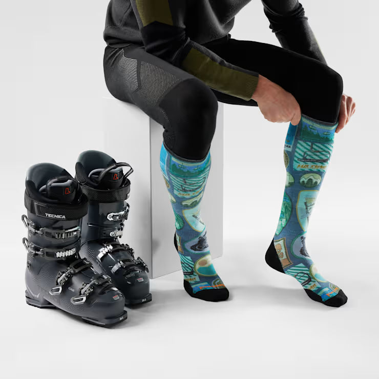 Smartwool Merino - Ski Explorer Print Over The Calf Socks - Image 2