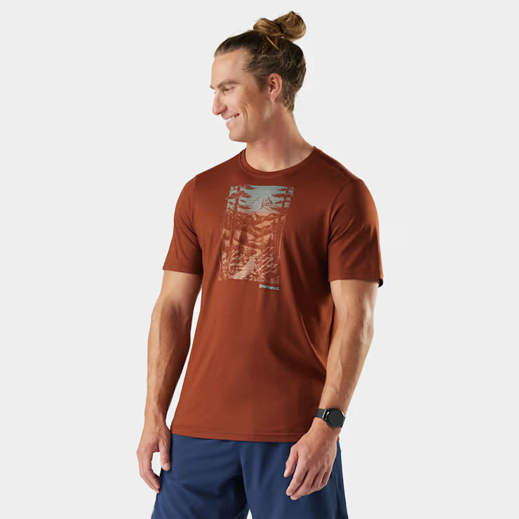 Smartwool Merino - Men's Winding Trail Active Short Sleeve Graphic Tee