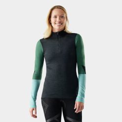 Smartwool Merino - Women's Intraknit? Thermal Merino Base Layer Colorblock 1/4 Zip
