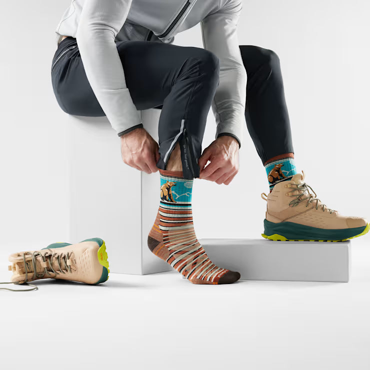 Smartwool Merino - Hike Bear Stripe Mid Crew Socks - Image 2