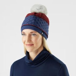 Smartwool Merino - Cable Knit Colorblock Pom Beanie