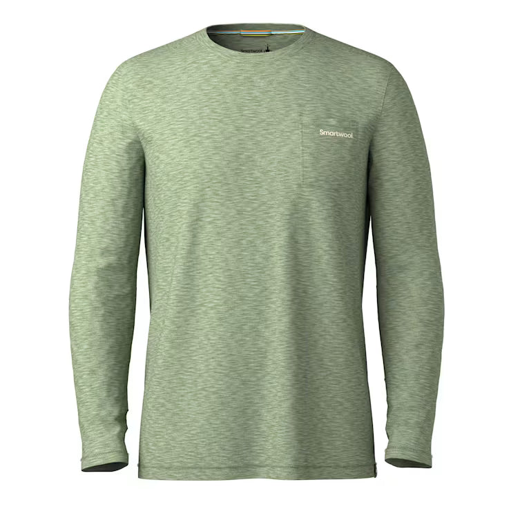 Smartwool Merino - Men's Merino Hemp Blend Gear Up Long Sleeve Graphic Tee - Image 3