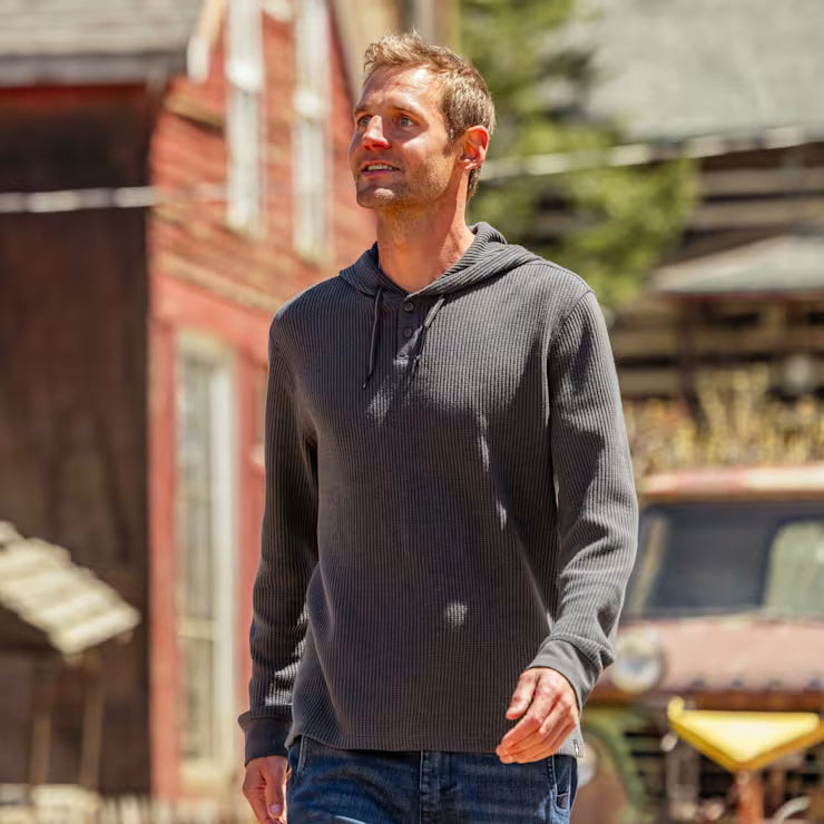 Smartwool Merino - Men's Waffle Henley Hoodie - Image 4