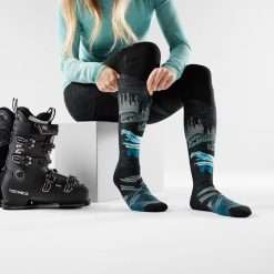 Alternative view of Smartwool Merino - Women's Ski Alpine Auroras Over The Calf Socks