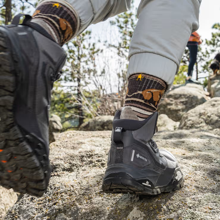 Smartwool Merino - Hike Bear Stripe Mid Crew Socks - Image 3