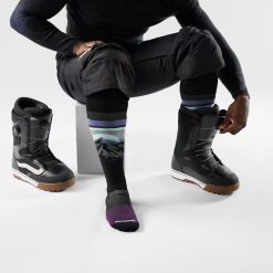 Alternative view of Smartwool Merino - Snowboard Mountain Sunrise Over The Calf Socks