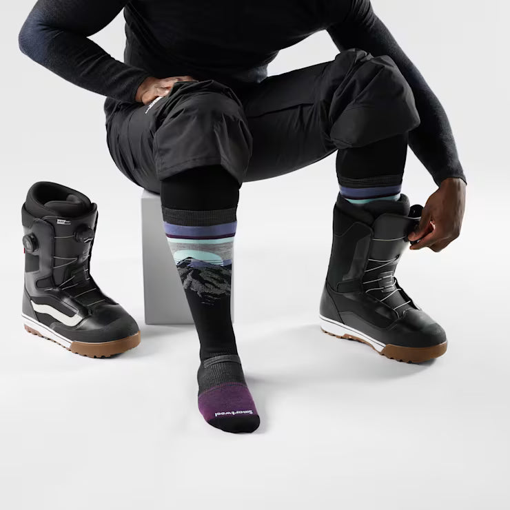 Smartwool Merino - Snowboard Mountain Sunrise Over The Calf Socks - Image 2