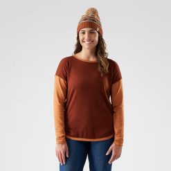 Smartwool Merino - Women's Shadow Pine Colorblock Crew Sweater